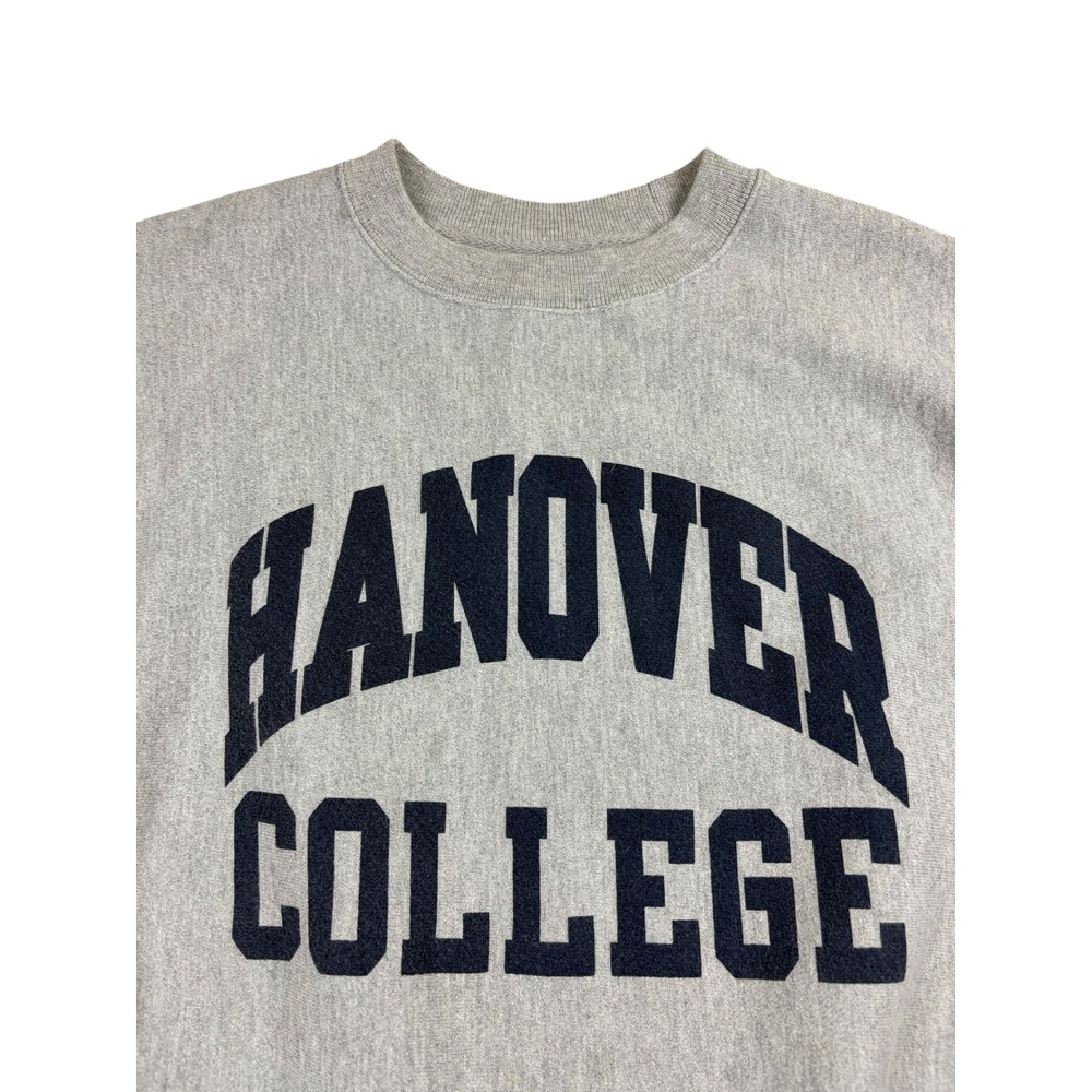 Champion Reverse Weave Hanover College Sweatshirt Gray Crewneck Small - Picture 2 of 5